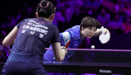 (体育)乒乓球——WTT横滨冠军赛:蒯曼首轮晋级