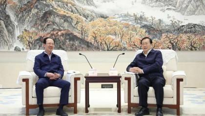 中国电建党委书记、董事长丁焰章拜会湖北省委书记王忠林