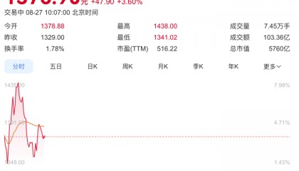 寒武纪总市值一度突破6000亿,首次实现半年度盈利