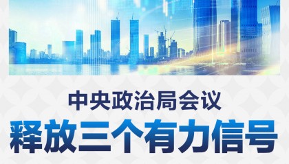 中央政治局会议，释放三个有力信号