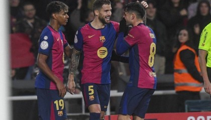 国王杯-小蜘蛛格刀闪袭瑟洛特绝平 巴萨首回合4-4马竞