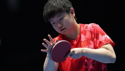 （体育）乒乓球——世乒赛女团半决赛：中国队对阵罗马尼亚队