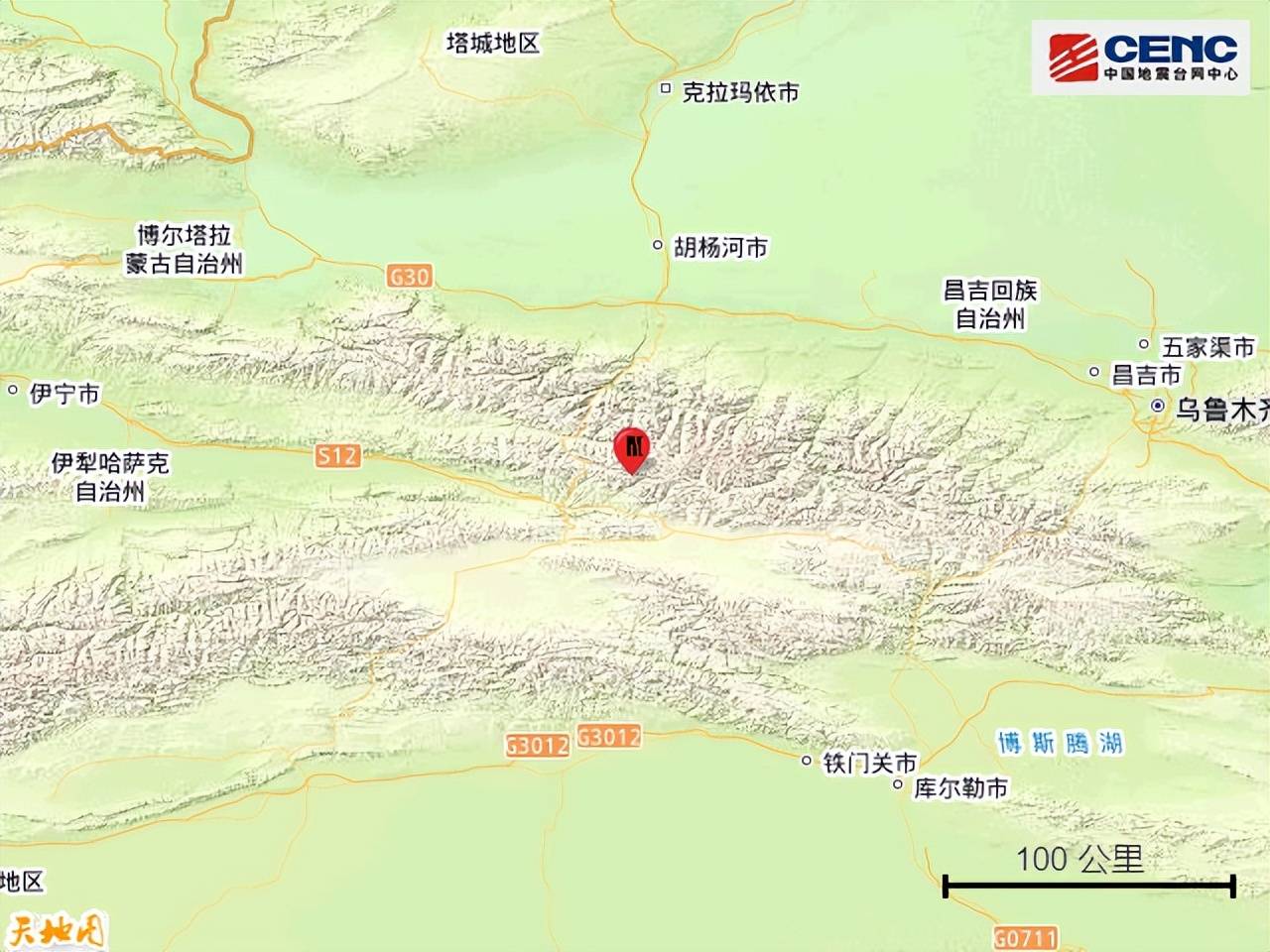 新疆巴音郭楞州和静县发生3.0级地震